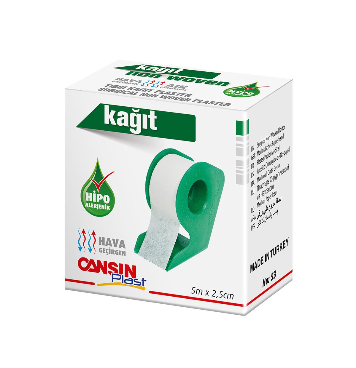 Cansınplast Tıbbi Kağıt Flaster 5mx2.5cm
