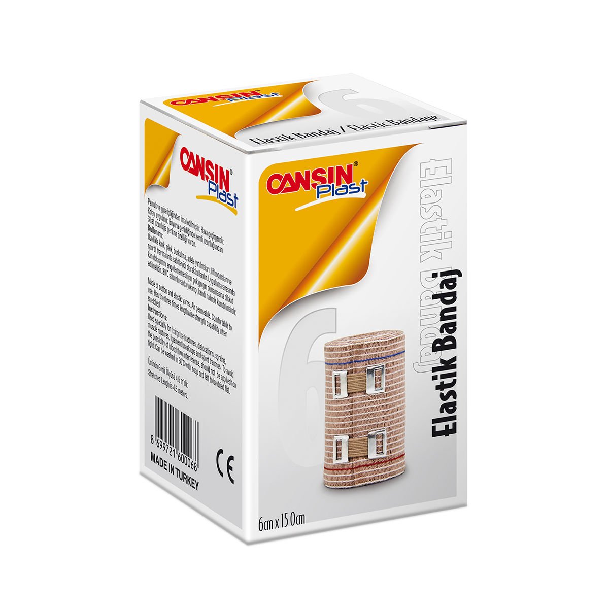 Cansınplast Elastik Bandaj 6cmx4.5m