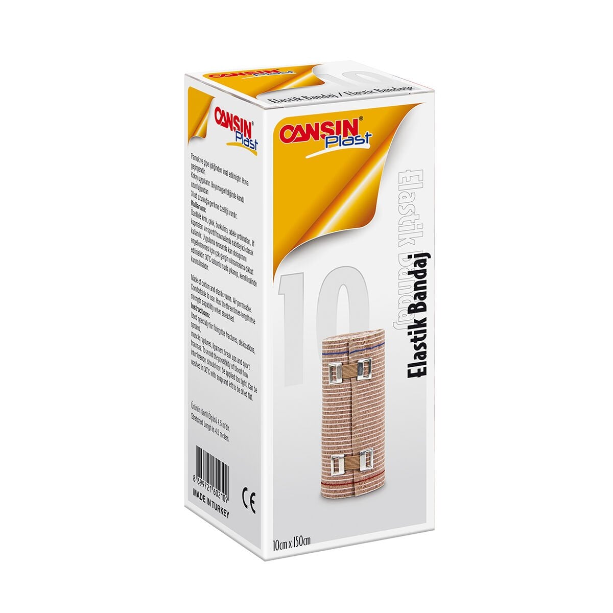 Cansınplast Elastik Bandaj 10cmx4.5m