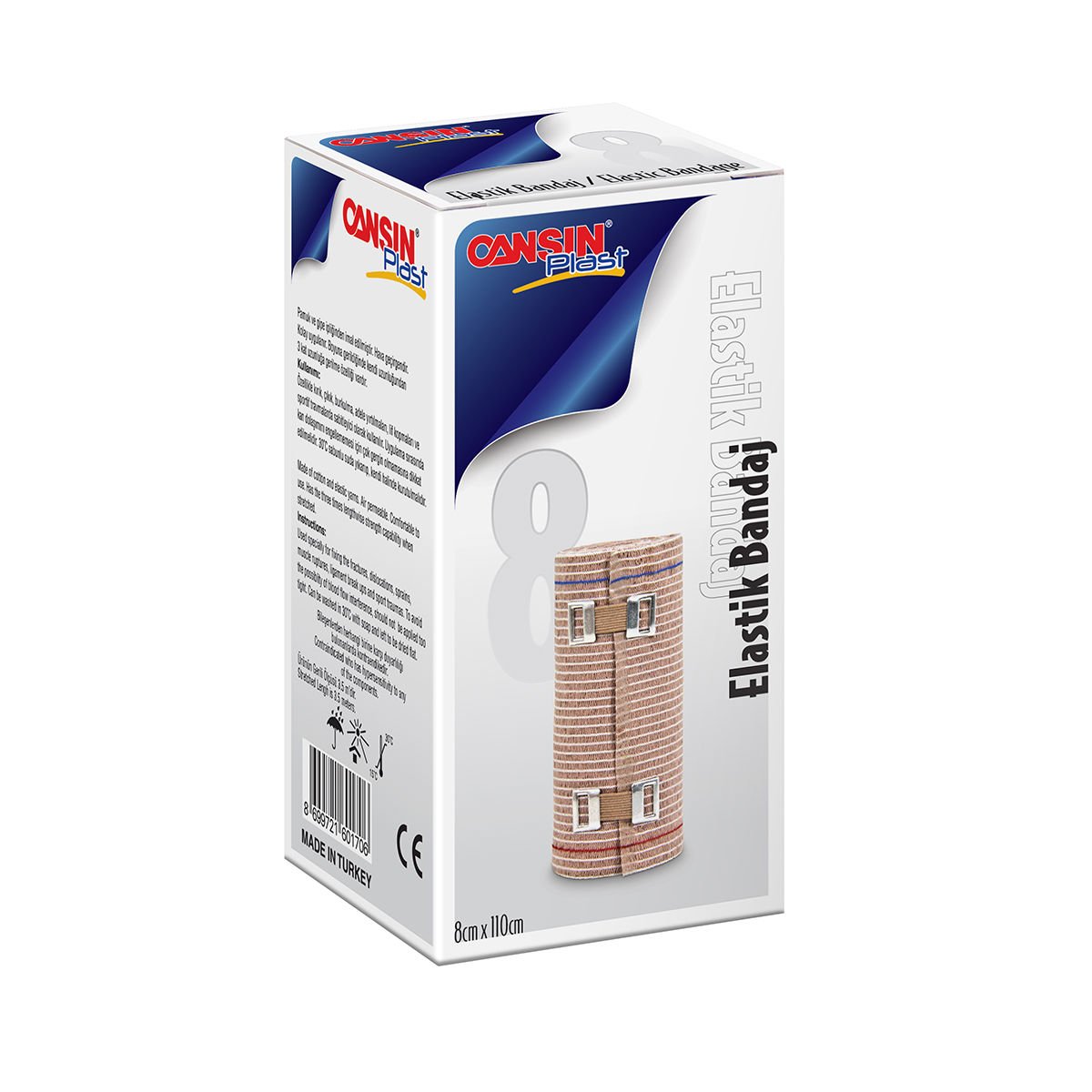 Cansınplast Elastik Bandaj 8cmx3.5m