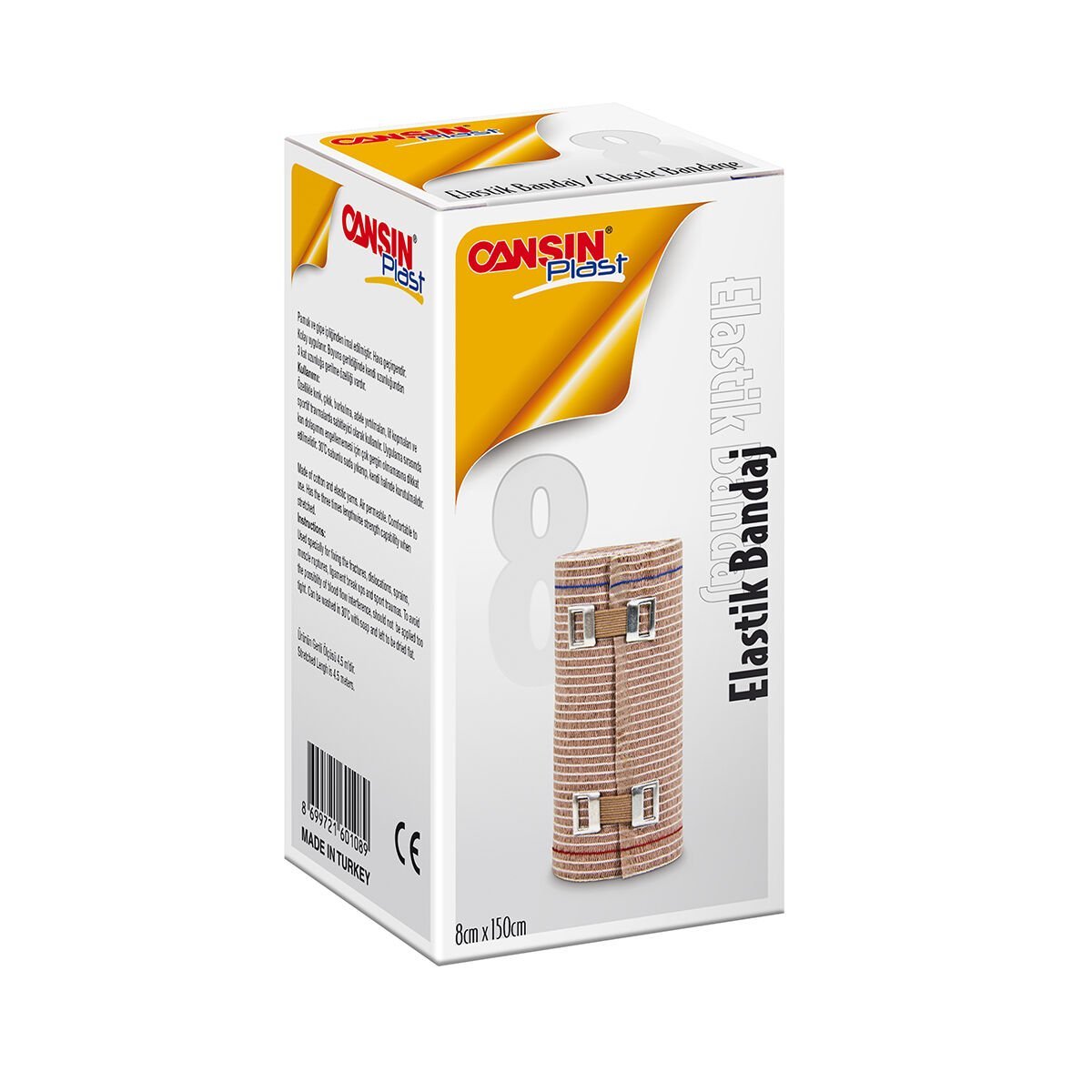 Cansınplast Elastik Bandaj 8cmx4.5m