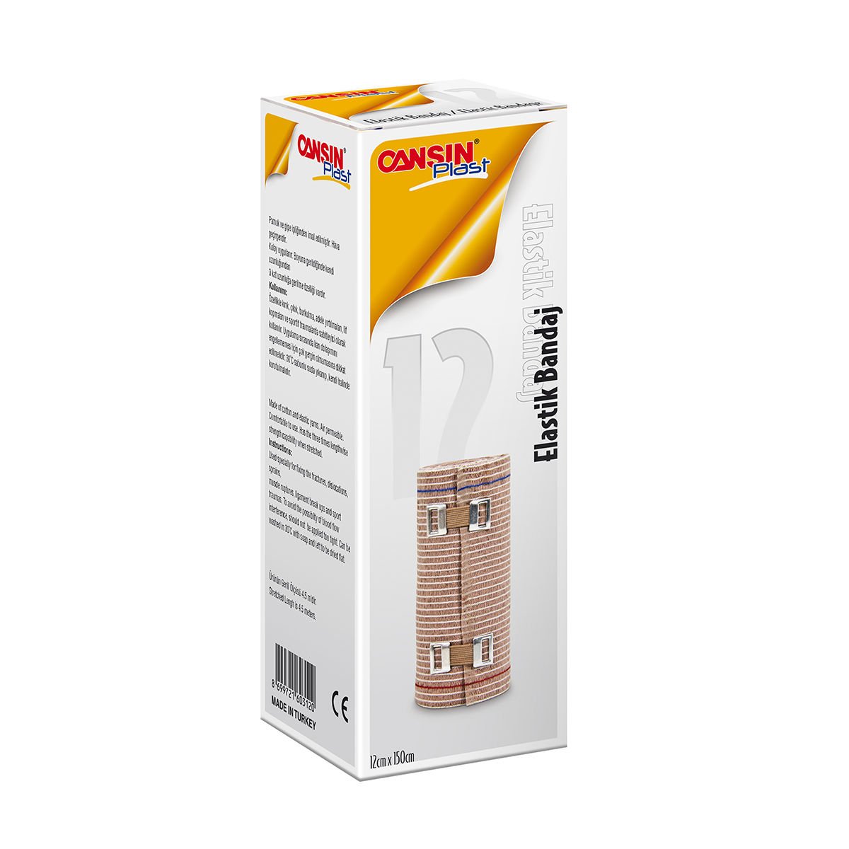 Cansınplast Elastik Bandaj 12cmx4.5m