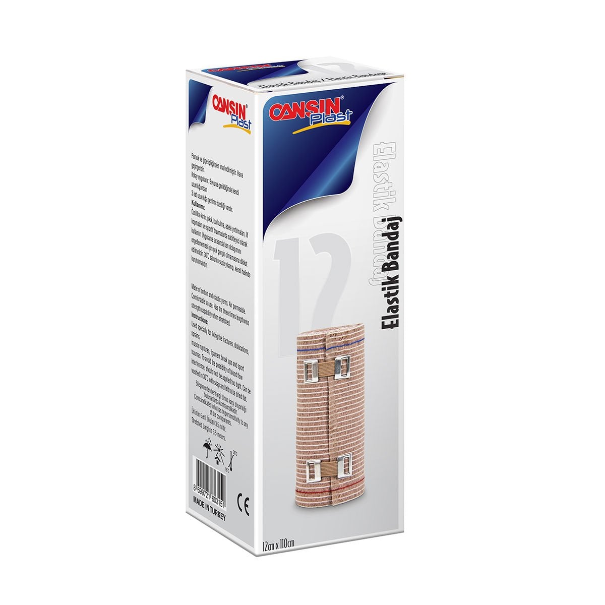 Cansınplast Elastik Bandaj 12cmx3.5m