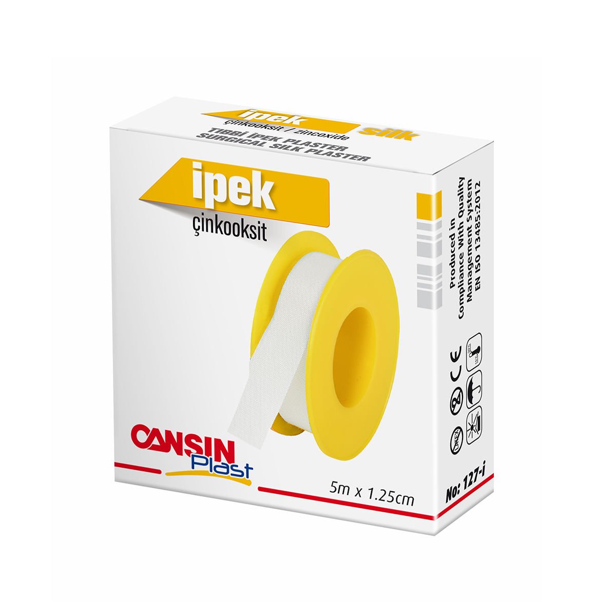 Cansınplast Tıbbi İpek Flaster 5mx1.25cm