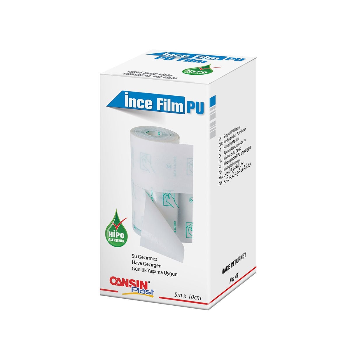 Cansın Plast İnce Tıbbi Film (PU) 5mx10cm
