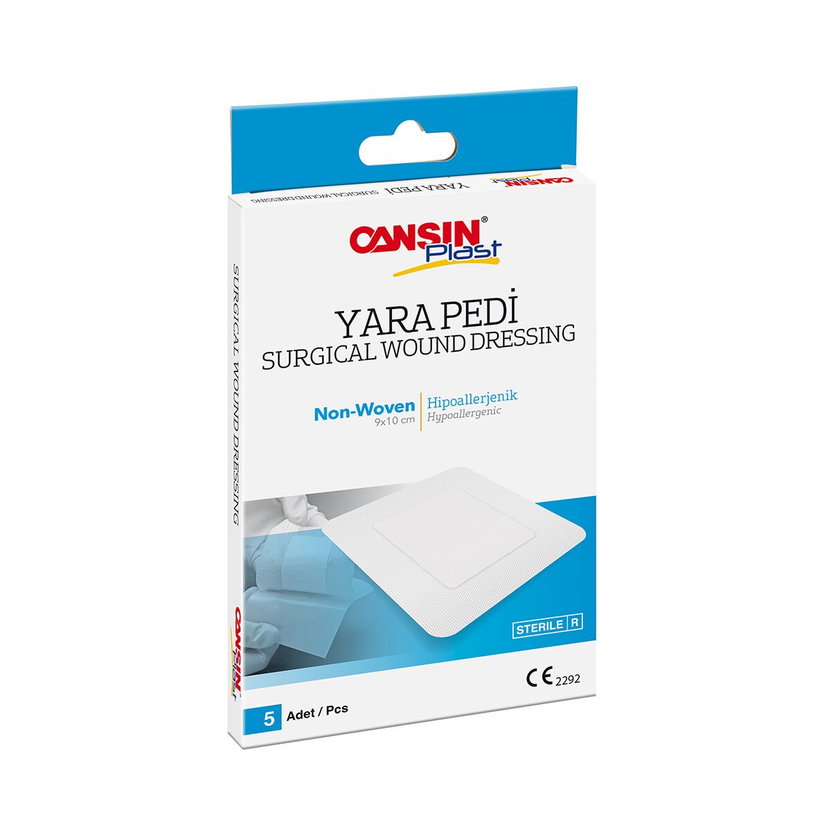 Cansın Plast Non-Woven Yara Pedi-Steril 9x10cm - 5 Adet
