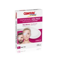Cansın Plast Yapışkanlı Göz Pedi-Steril 6.5x9.5cm - 5 Adet