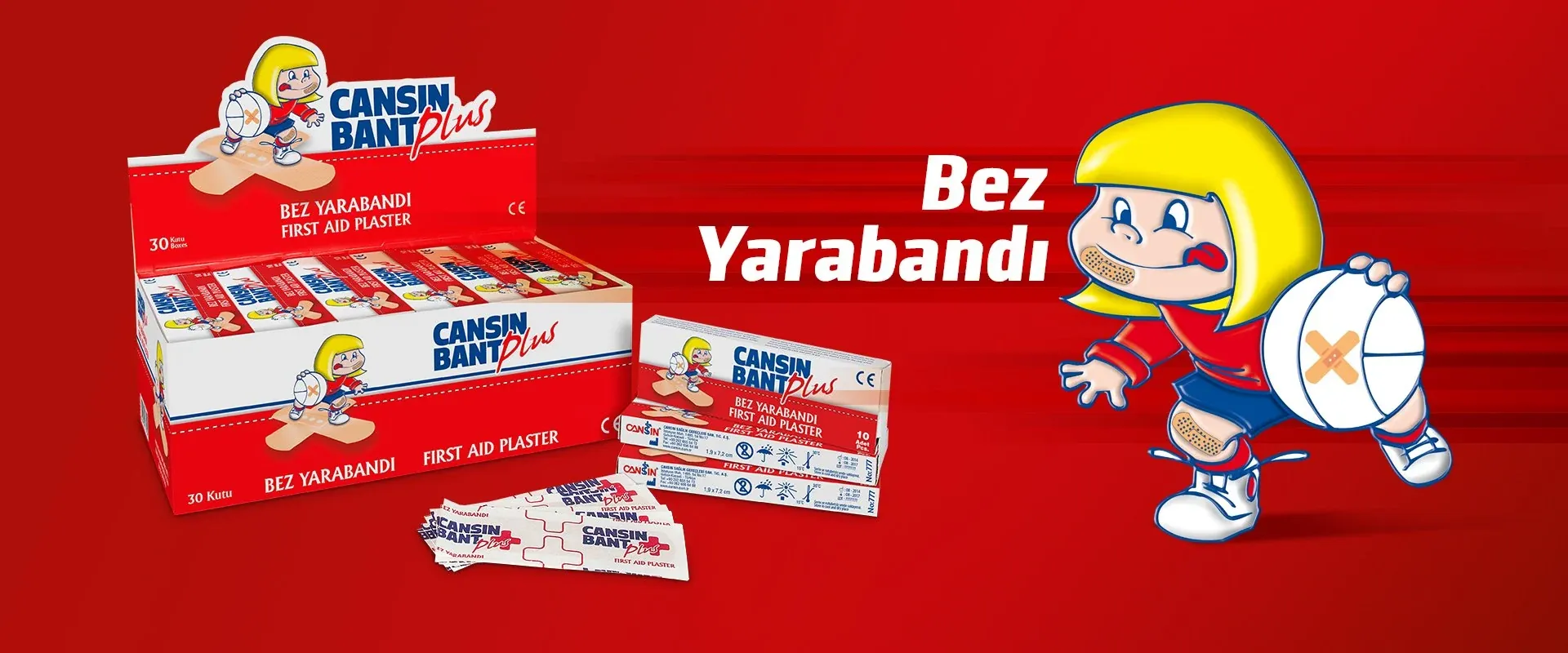 Bez Yara Bandı - Cansın Bant Plus - Çocuklara Özel İlk Yardım Plasteri